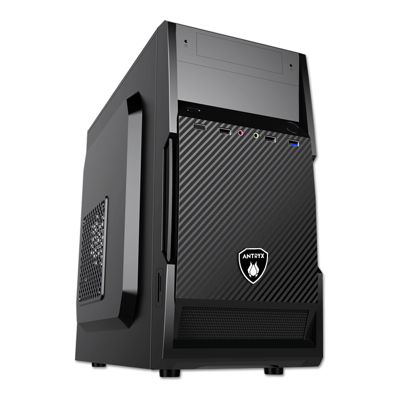 CAJA DE PC ANTRYX ELEGANT 570 CON FUENTE DE PODER 350W, USB 3.0, DISEÑO MODERNO Y FUNCIONAL