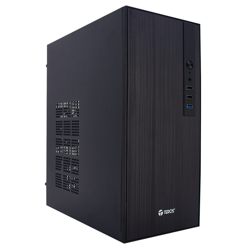 CASE TEROS TE-1034S, MINI TOWER ATX, 250 W, USB 3.0 / 2.0, AUDIO HD, NEGRO