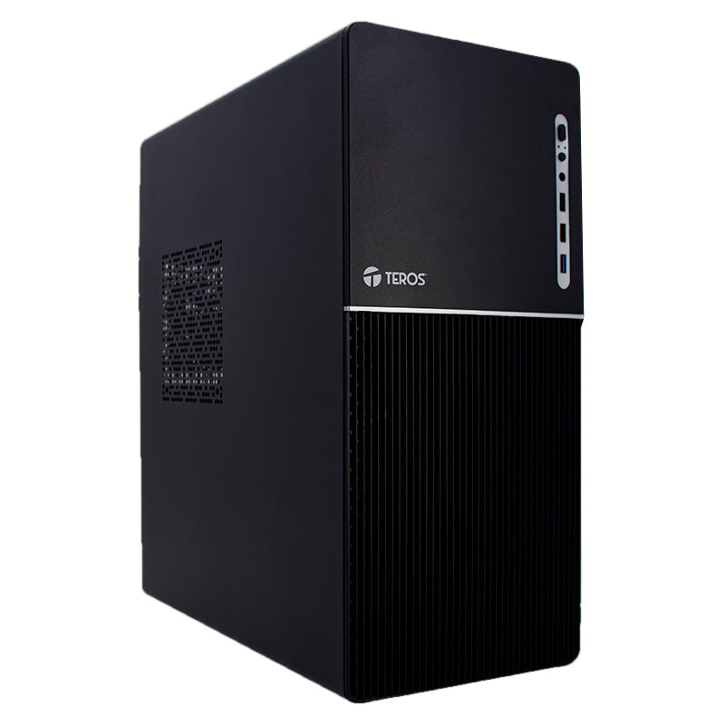 CASE TEROS TE-1037S, FACTOR DE FORMA ATX, 250 W, USB 3.0 / 2.0, AUDIO, NEGRO.