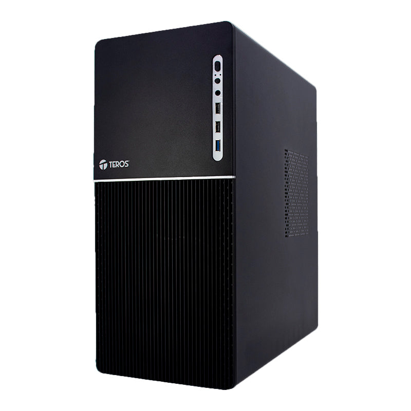 CASE TEROS TE-1037S, FACTOR DE FORMA ATX, 250 W, USB 3.0 / 2.0, AUDIO, NEGRO.