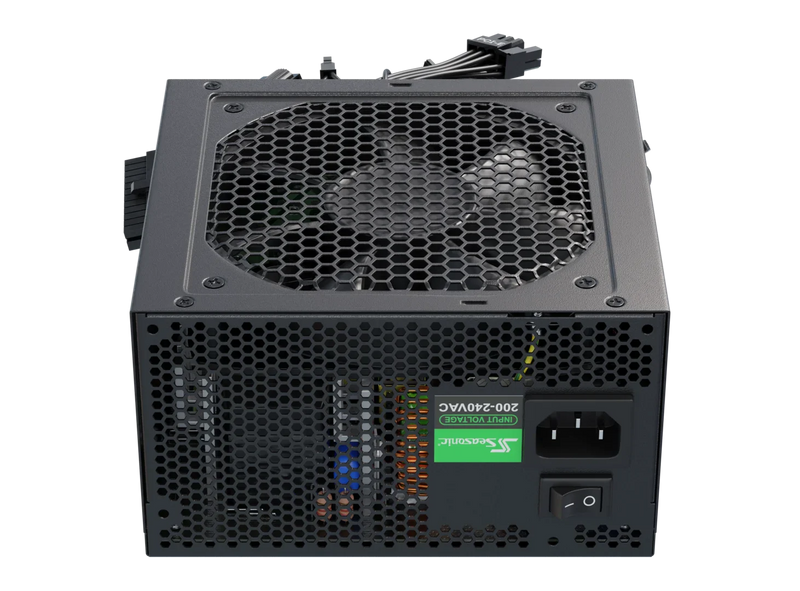 FUENTE DE PODER SEASONIC A12 500W 80PLUS WHITE (SSR-500RA) - EFICIENCIA CERTIFICADA, VENTILADOR SILENCIOSO, DISEÑO COMPACTO