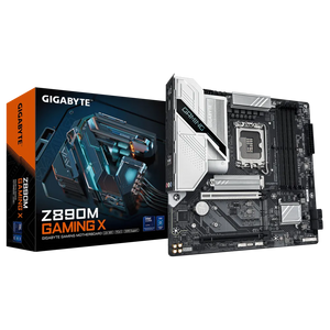 PLACA MADRE GIGABYTE Z890M GAMING X CON SOPORTE DDR5, ATX, COMPATIBLE CON INTEL CORE