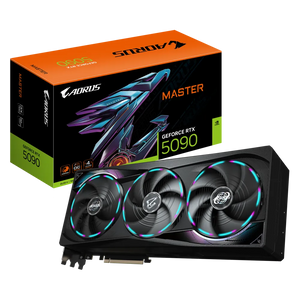 TARJETA DE VIDEO GIGABYTE AORUS RTX 5090 MASTER 32GB GDDR7 PCIE GEN 5.0, ALTO RENDIMIENTO Y TECNOLOGÍA AVANZADA