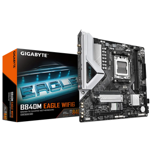MOTHERBOARD GIGABYTE B840M EAGLE WIFI6, CHIPSET AMD B840, SOCKET AMD AM5, FORMATO ATX: LA PLACA BASE DEFINITIVA PARA RENDIMIENTO SUPERIOR Y CONECTIVIDAD AVANZADA EN TU PC