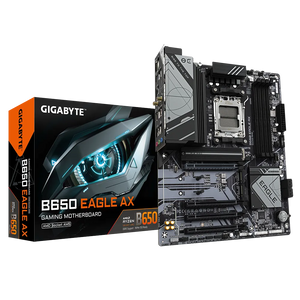 MOTHERBOARD GIGABYTE B650 EAGLE AX ATX, CHIPSET AMD B650, SOCKET AMD AM5 - RENDIMIENTO SUPERIOR PARA GAMING Y PRODUCTIVIDAD