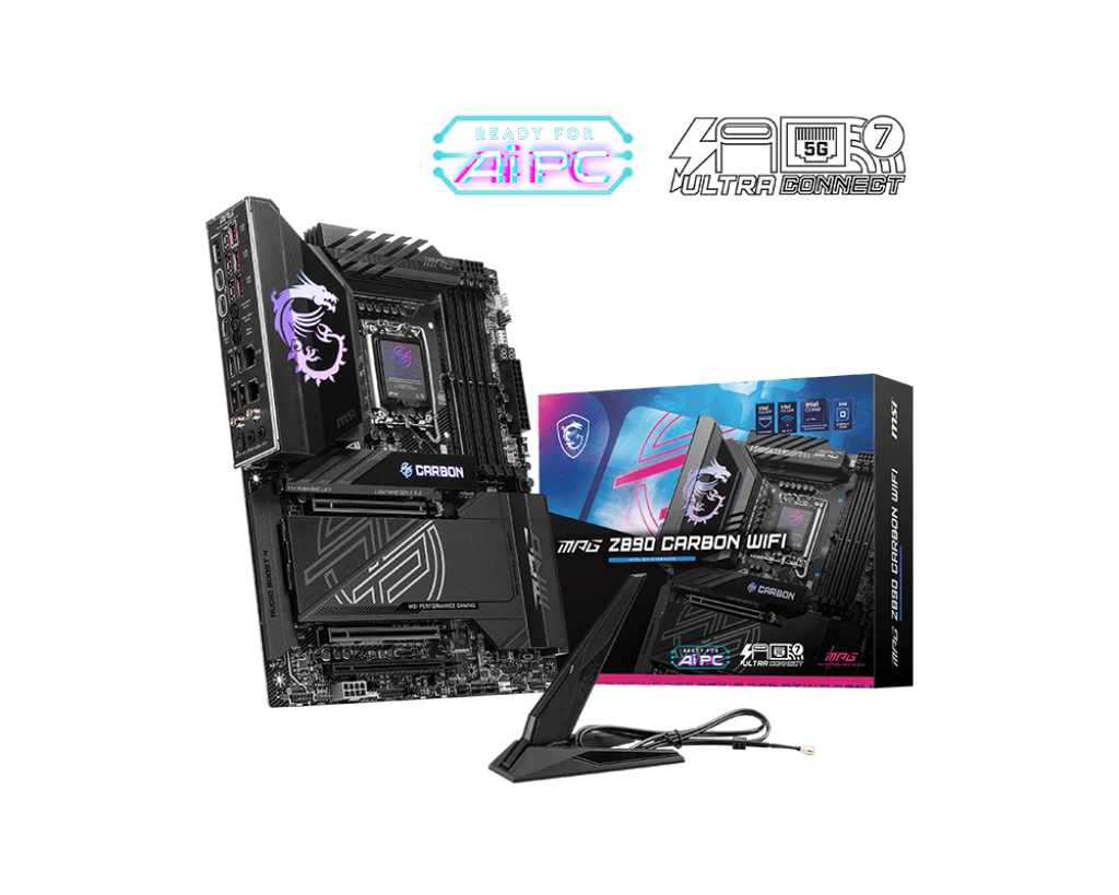 TARJETA MADRE MSI MPG Z890 CARBON WIFI 911-7E17-001 GAMING ALTA VELOCIDAD Y RENDIMIENTO AVANZADO