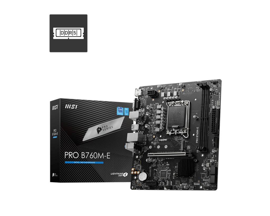 TARJETA MADRE MSI PRO B760M-E SOCKET LGA1700 DDR4 USB 3.2 GEN 911-7D48-067