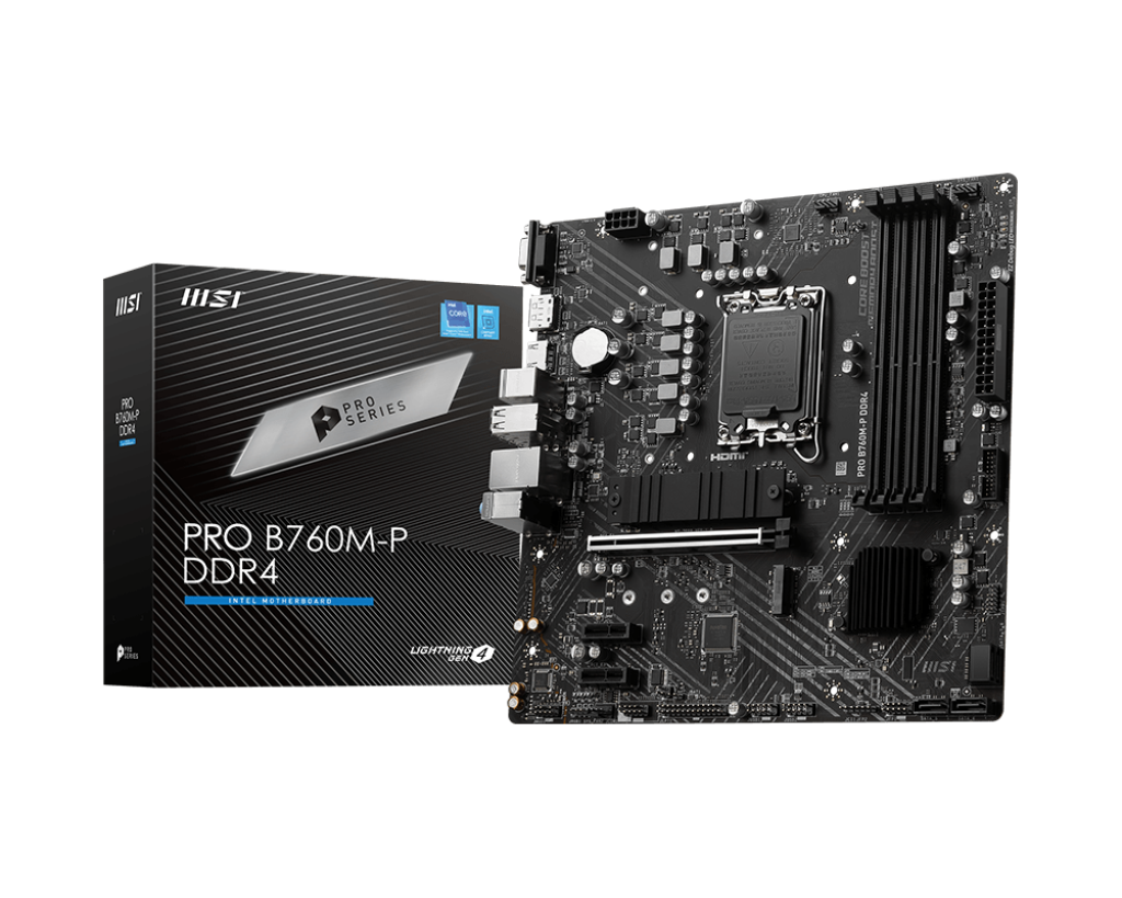 MOTHERBOARD MSI PRO B760M-P INTEL DDR4 MICRO-ATX SOCKET LGA 1700 911-7E02-020