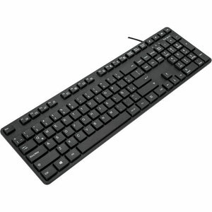 TECLADO ALÁMBRICO TARGUS AKB30US - CONECTIVIDAD USB - DISEÑO QWERTY EN ESPAÑOL - COLOR NEGRO - 108 TECLAS - COMPATIBLE CON WINDOWS Y macOS