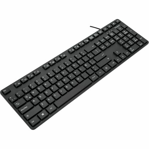 TECLADO ALÁMBRICO TARGUS AKB30US - CONECTIVIDAD USB - DISEÑO QWERTY EN ESPAÑOL - COLOR NEGRO - 108 TECLAS - COMPATIBLE CON WINDOWS Y macOS