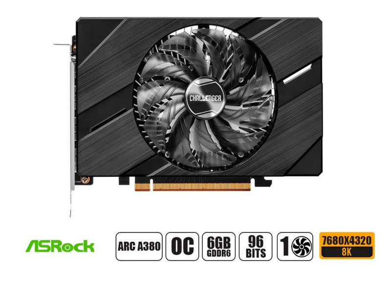 TARJETA DE VIDEO ASROCK VGA 6G AR INTEL CHALL A380