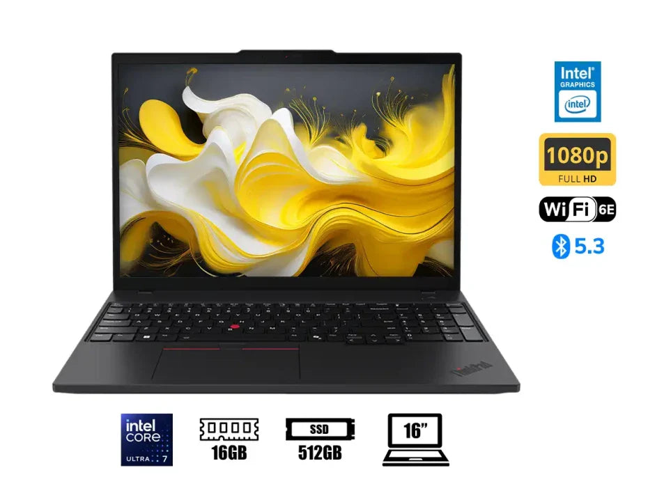 LAPTOP LENOVO THINKPAD T16 GEN 3: POTENTE CORE ULTRA 7 155U, PANTALLA 16