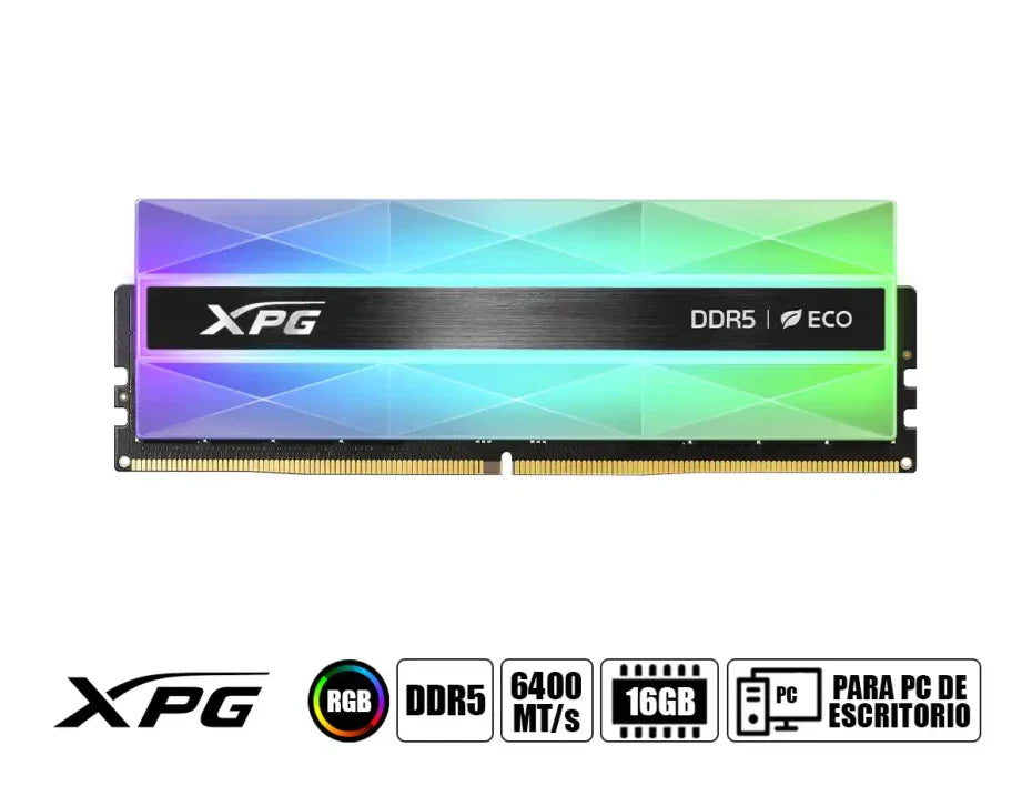 MEMORIA RAM ADATA TECHNOLOGY XPG DDR5 LANCER NEON RGB 16GB 6400MHZ CL32