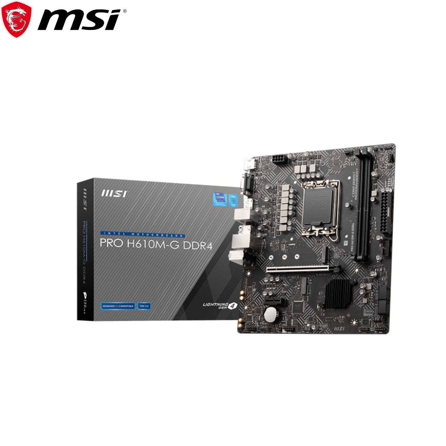 TARJETA MADRE MSI PRO H610M-G S/V/L DDR4 LGA 1700 911-7D46-210 COMPATIBLE INTEL