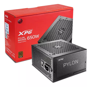 FUENTE DE PODER XPG PYLON 650W 80 PLUS BRONZE VENTILADOR 120MM CERTIFICADA PARA PC DE ESCRITORIO