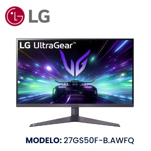 MONITOR GAMING LED LG 27GS50F-B.AWF DE 27 PULGADAS CON 180HZ Y 1MS DE RESPUESTA PARA UNA EXPERIENCIA INMERSIVA