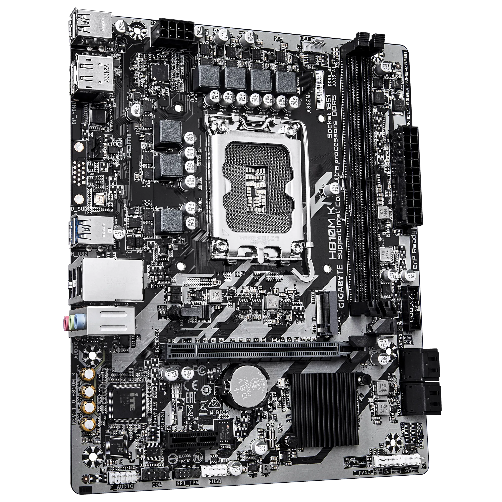 PLACA MADRE GIGABYTE MOTHERBOARD  H810M K, CHIPSET INTEL H810, LGA 1851, MICRO-ATX