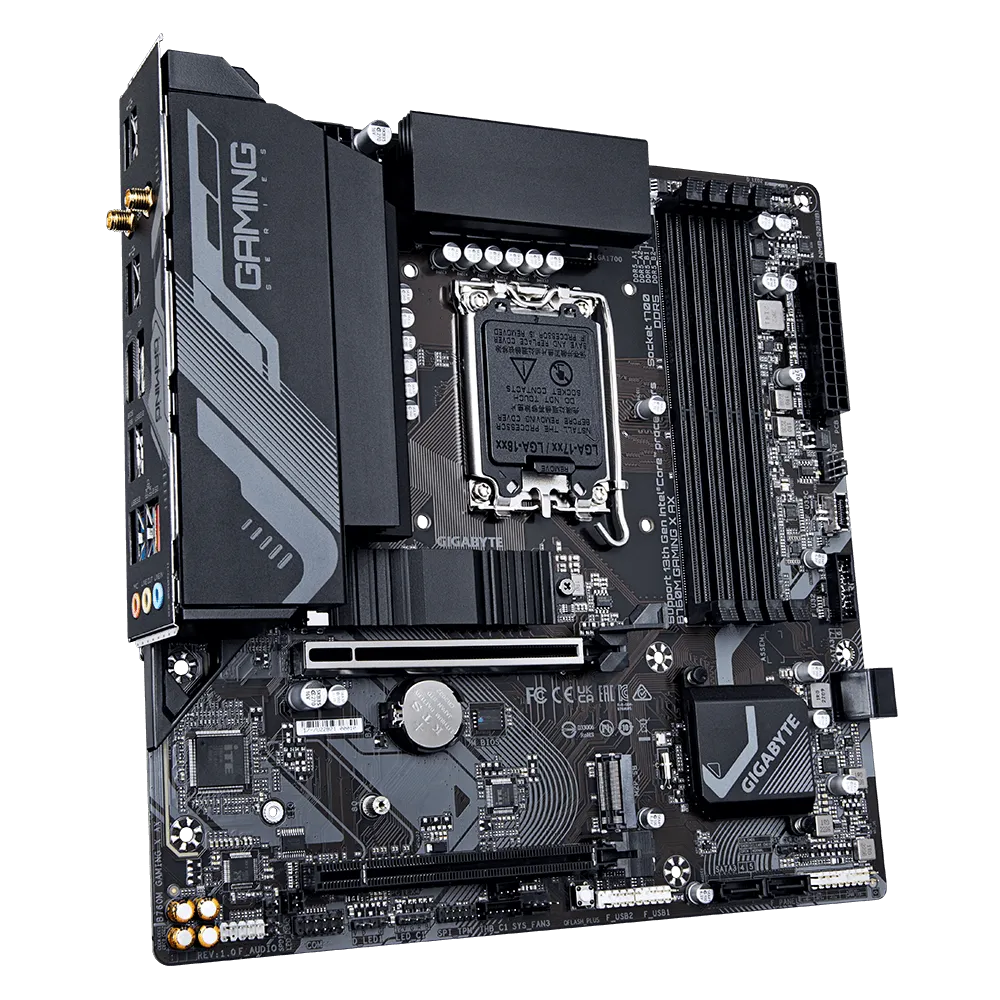 PLACA MADRE GIGABYTE MOTHERBOARD  B760M GAMING X AX, CHIPSET INTEL Z790, LGA1700, ATX