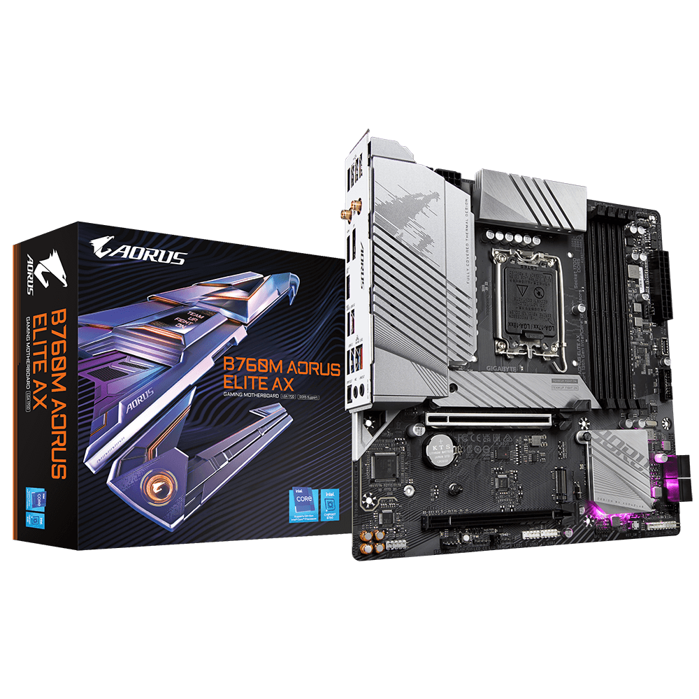 MOTHERBOARD GIGABYTE B760M AORUS ELITE, CHIPSET INTEL B760, LGA1700, MICRO-ATX