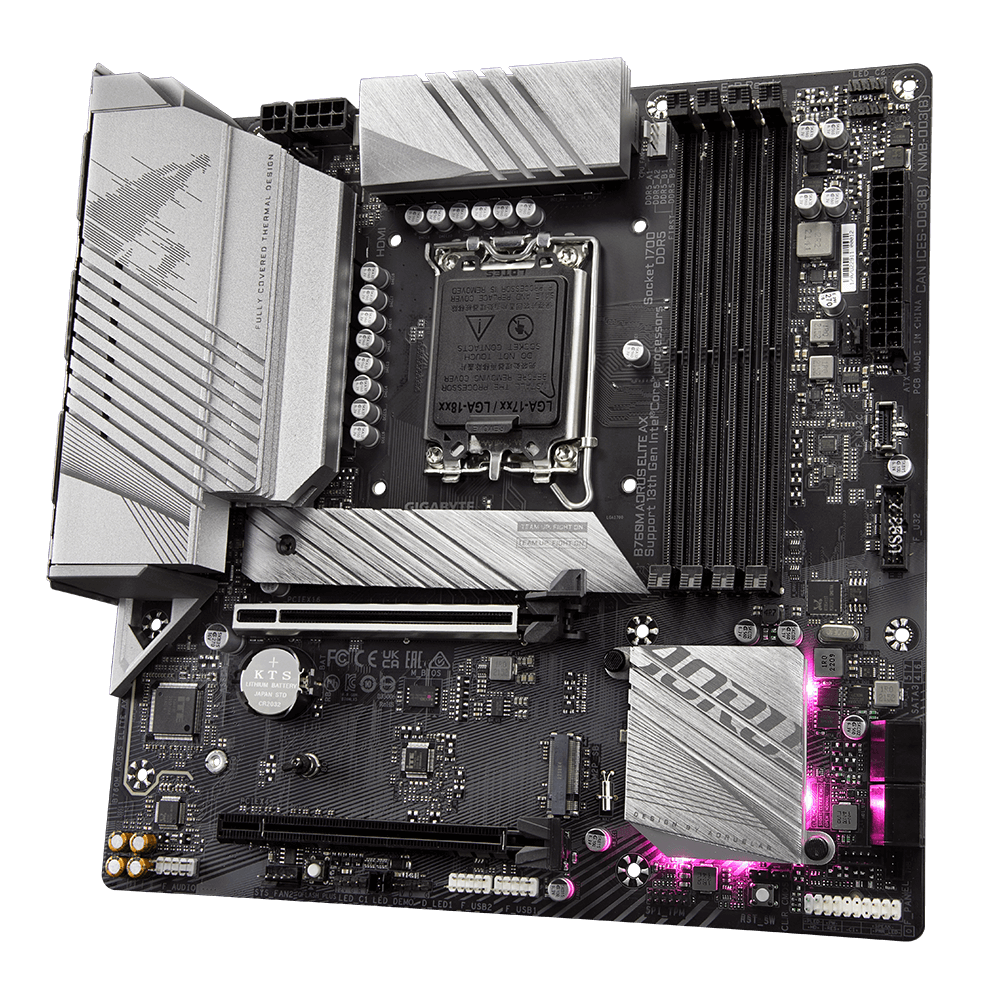 MOTHERBOARD GIGABYTE B760M AORUS ELITE, CHIPSET INTEL B760, LGA1700, MICRO-ATX