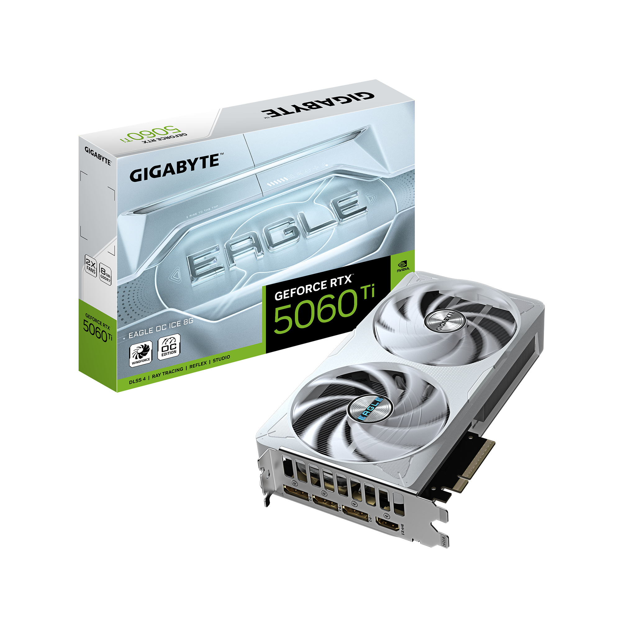 TARJETA DE VIDEO Gigabyte RTX 5060 Ti EAGLE OC ICE 8 GB