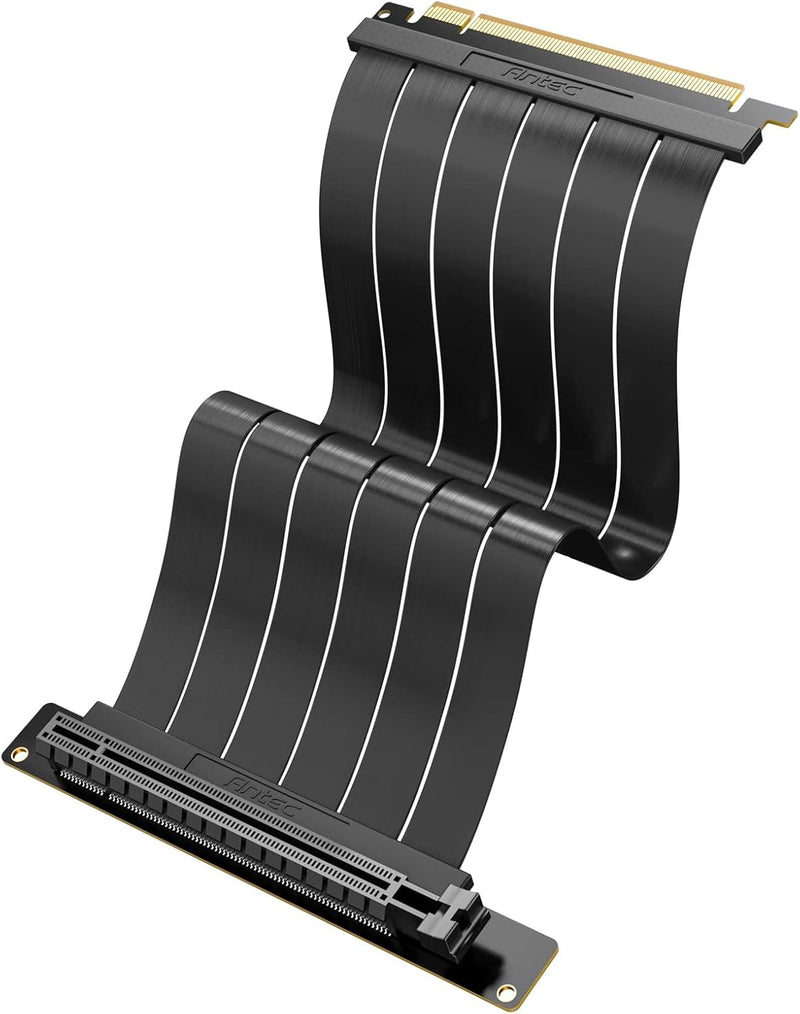 CABLE RISER ANTEC PCI EXPRESS 4 0 200MM CON SOPORTE VERTICAL GPU BRACKET COMPATIBLE RTX4090 RTX4070TI