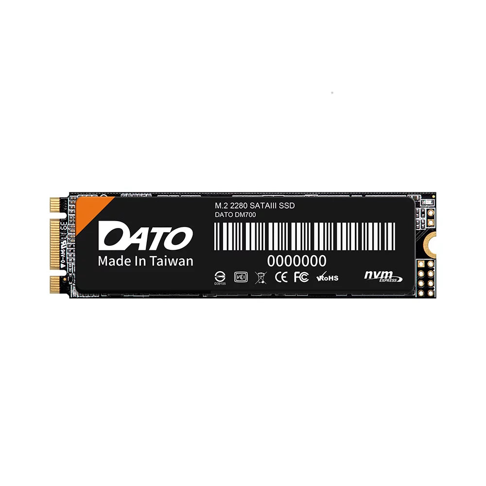 Dato Internal Solid State Drive SSD DM700 (DM700SSD 256GB) SATAIII, 256GB, Interface PC M.2 SATA3, Speeds 535MB/s Black