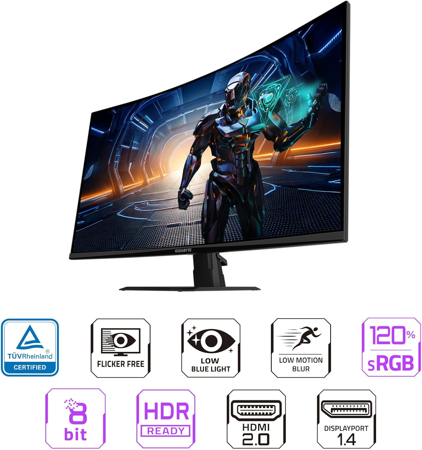 MONITOR GIGABYTE 32GB GS32QCA 2K 1MS 180HZ
