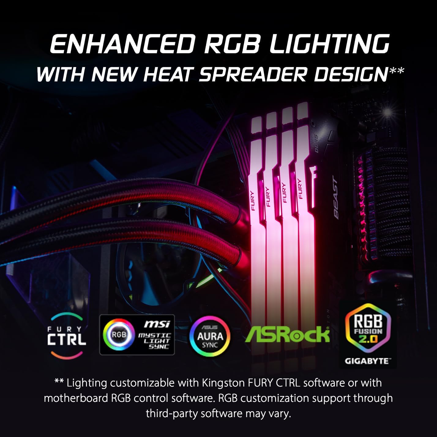 MEMORIA RAM KINGSTON MEM RAM 32G KF RGB 6.40G N