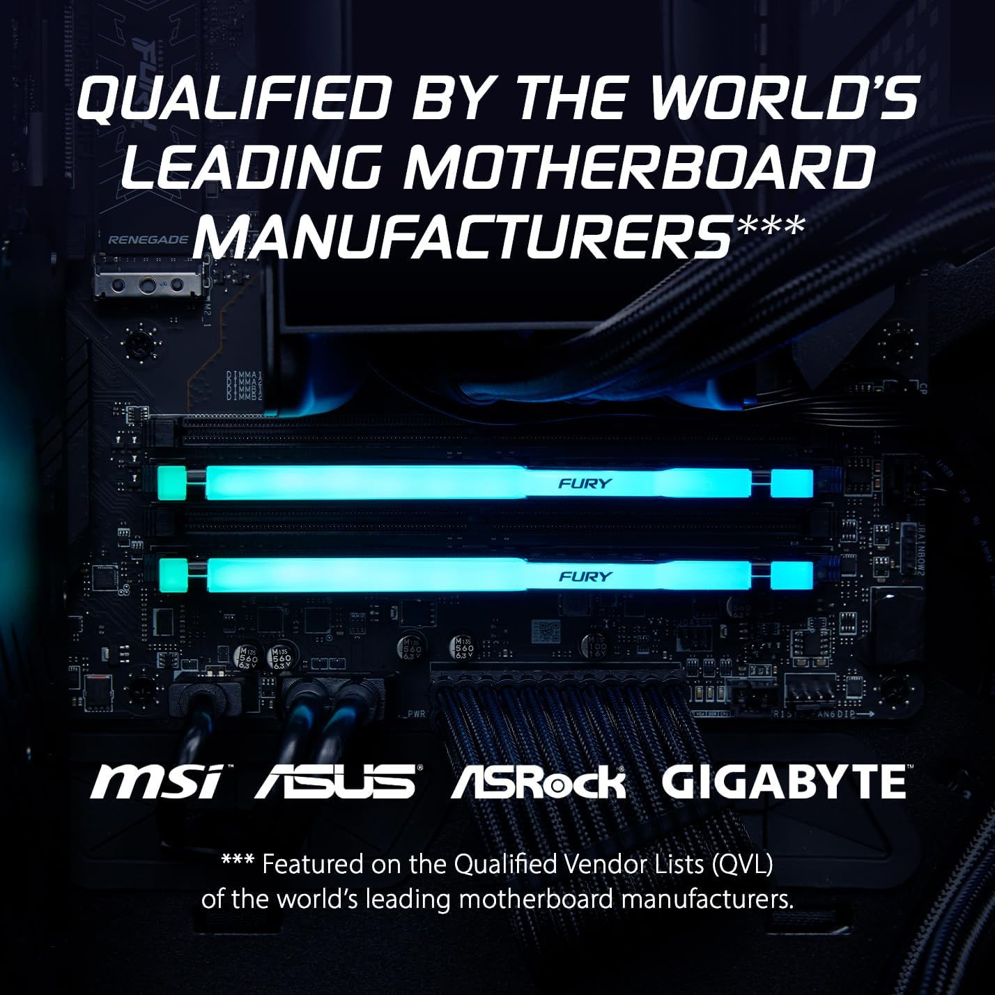 MEMORIA RAM KINGSTON MEM RAM 32G KF RGB 6.40G N