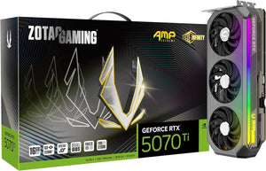 ZOTAC GAMING GEFORCE RTX 5070 TI AMP EXTREME INFINITY 16GB GDDR7 PCI EXPRESS 5 0 DLSS4 ARGB