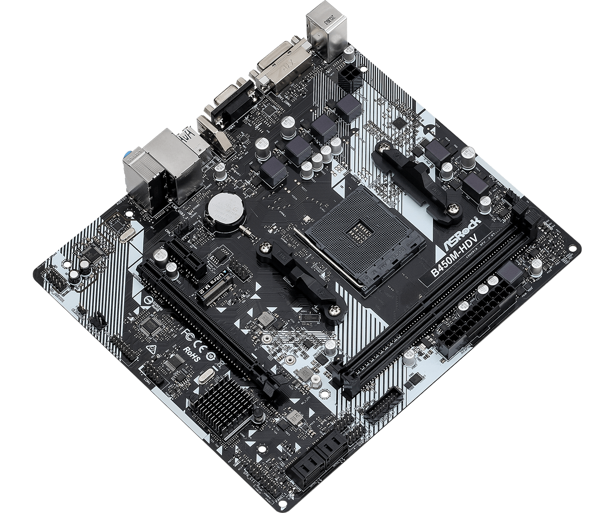 ASROCK B450M-HDV R4.0 AMD AM4 SOCKET