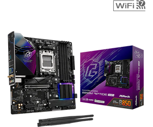 TARJETA MADRE ASROCK B850M RIPTIDE WIFI CHIPSET AMD B850 SOCKET AM5 FORMATO MATX