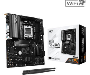 TARJETA MADRE ASROCK B850 PRO-A WIFI, CHIPSET AMD B850, SOCKET AM5, FORMATO ATX, CONECTIVIDAD WIFI, IDEAL PARA GAMING Y RENDIMIENTO AVANZADO