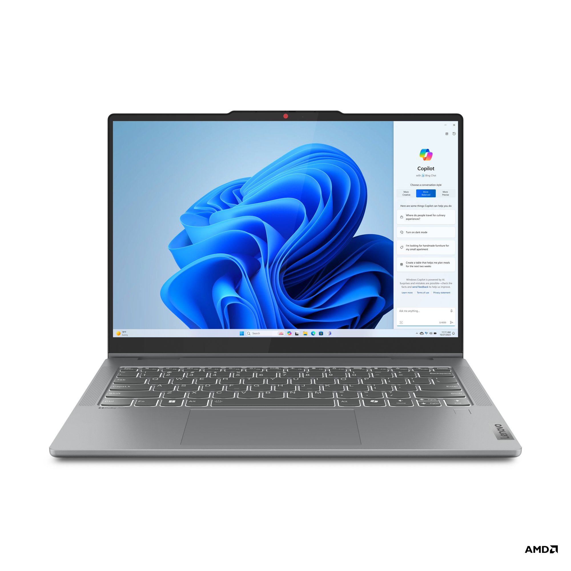 LAPTOP CONVERTIBLE LENOVO IDEAPAD 5 2-IN-1 14AHP9 - AMD RYZEN 9 8945HS - 16GB LPDDR5 - 512GB SSD - GRÁFICOS RADEON - PANTALLA TÁCTIL 14