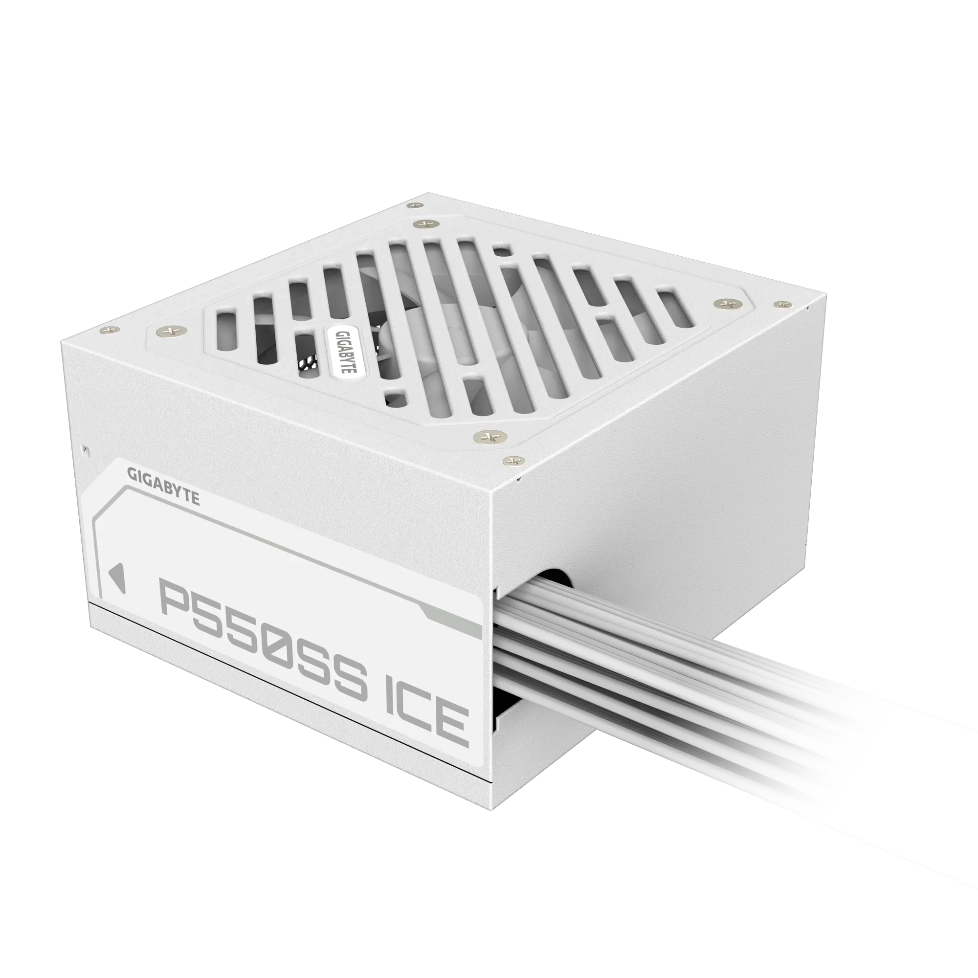 FUENTE DE ALIMENTACIÓN GIGABYTE ATX P550SS ICE 550W: EFICIENCIA 80 PLUS SILVER, DISEÑO COMPACTO Y RENDIMIENTO ENERGÉTICO AVANZADO