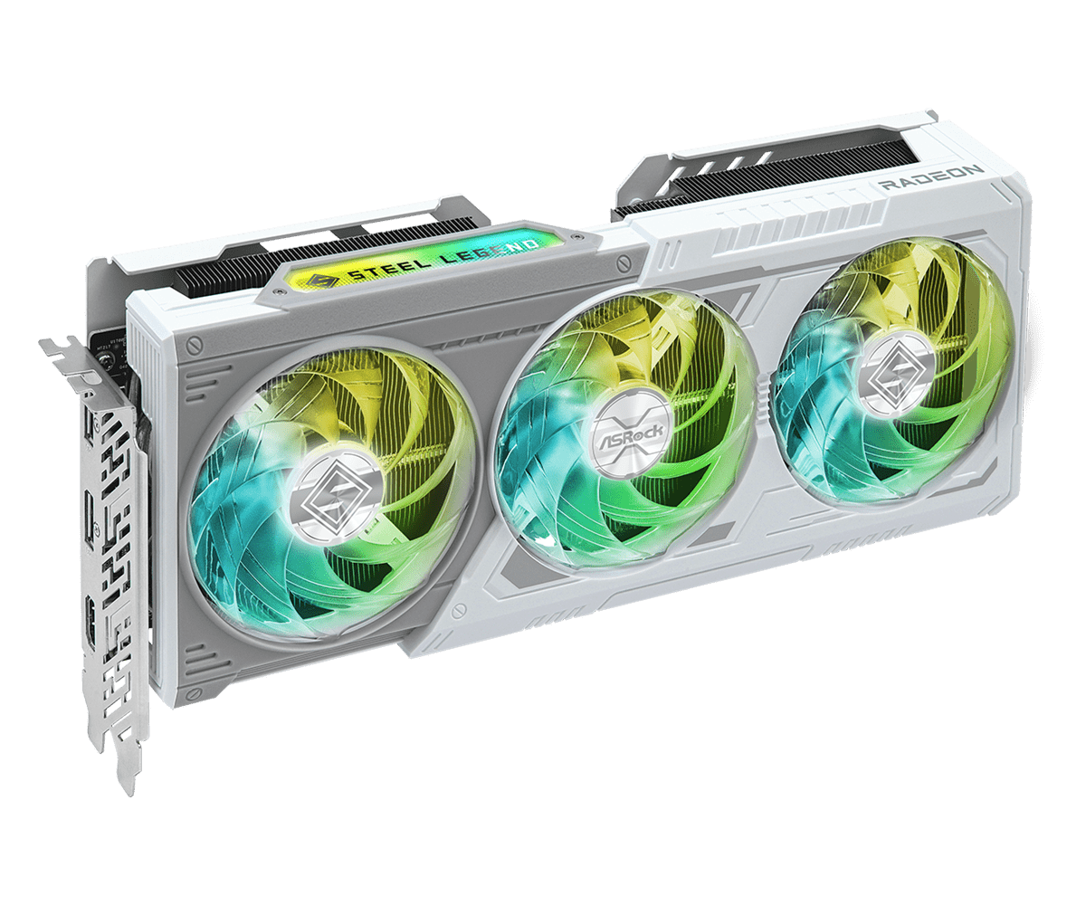 Tarjeta de video ASRock Radeon RX 9060 XT Steel Legend 8 GB OC