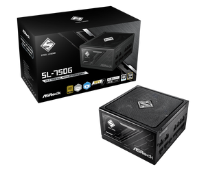 FUENTE DE PODER ASROCK CHALLENGER 750W (CL-750G) NO MODULAR, ATX 80 PLUS GOLD, NEGRO