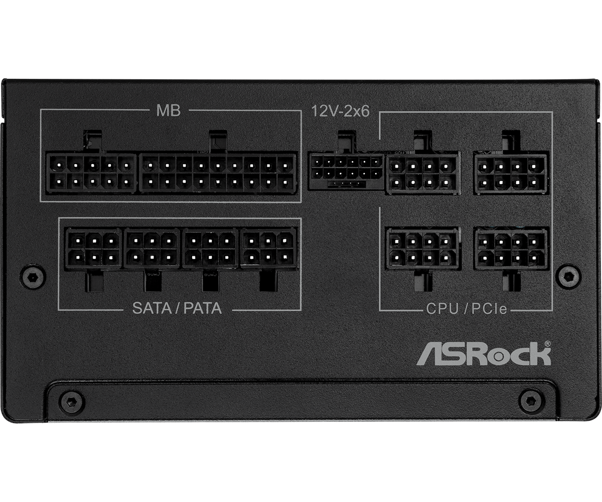 FUENTE DE PODER ASROCK CHALLENGER 750W (CL-750G) NO MODULAR, ATX 80 PLUS GOLD, NEGRO
