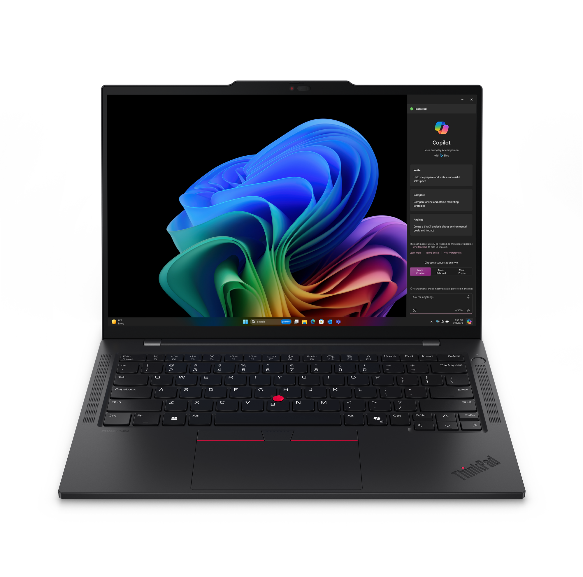 ULTRABOOK LENOVO THINKPAD T14S CON PROCESADOR SNAPDRAGON, 32GB RAM, 1TB SSD, WINDOWS 11 PRO - POTENCIA Y LIGEREZA PARA UN RENDIMIENTO EXCEPCIONAL