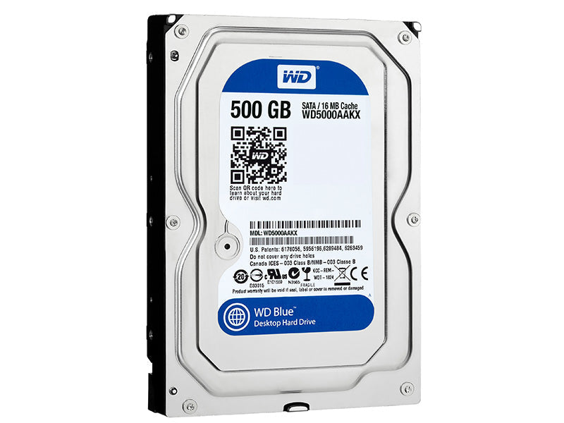 DISCO DURO INTERNO WD BLUE WD5000AAKX 500 GB 7200 RPM SATA 6 GB/S 3.5 PULGADAS ALTO RENDIMIENTO PARA PC