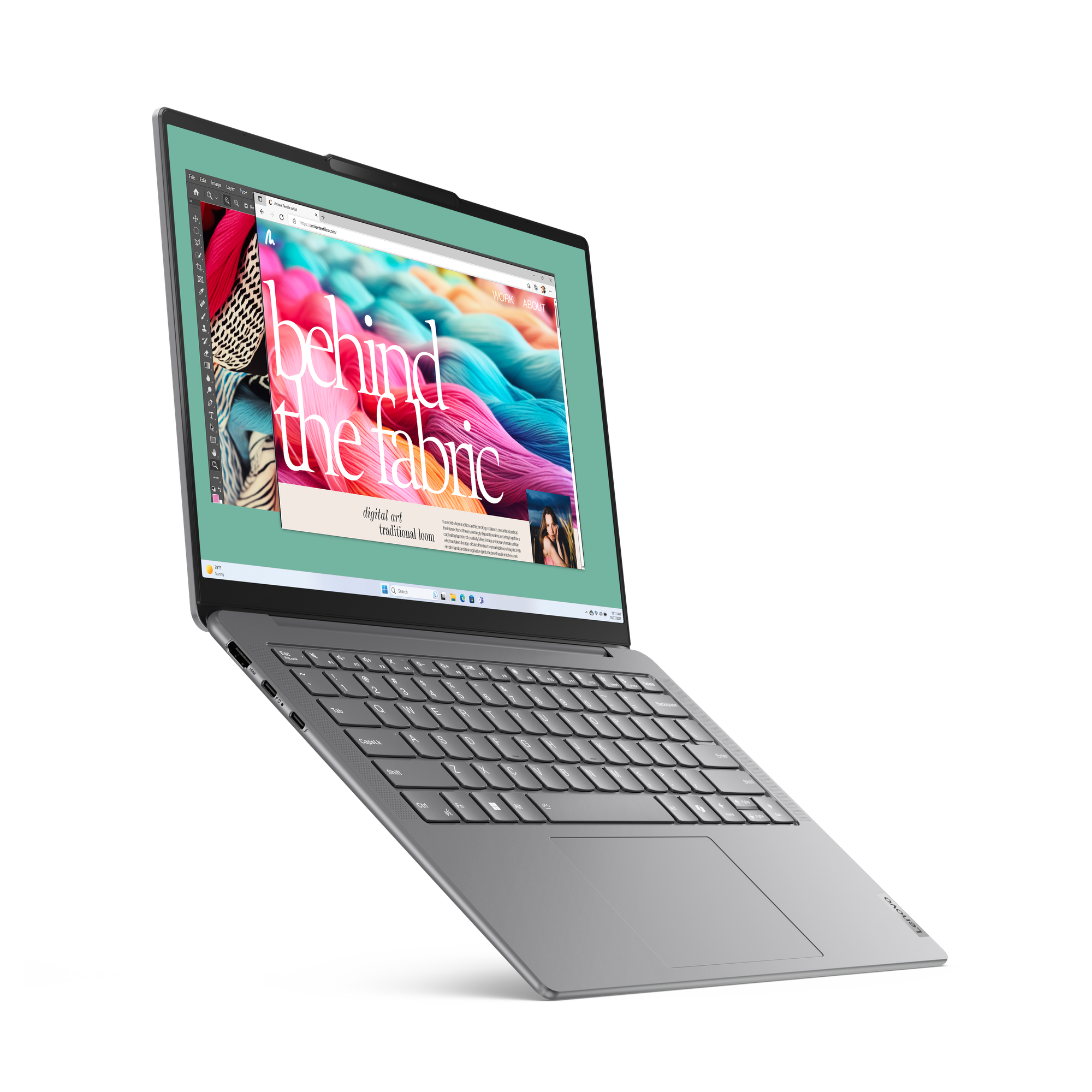 LAPTOP LENOVO YOGA SLIM 7 14IMH9 - ULTRALIGERA Y POTENTE - INTEL SOC, 32GB LPDDR5X-7467, CÓDIGO DE FABRICANTE 83CV007JLM
