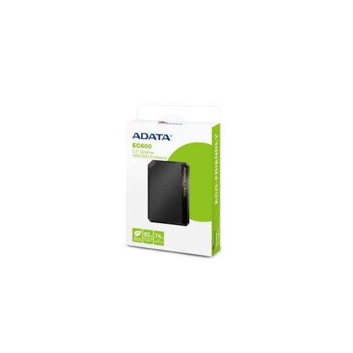 ADATA TECH - CARCASA EXTERNA PARA SSD SATA CON INTERFAZ USB 3.1, DISEÑO ULTRADELGADO Y COMPATIBILIDAD UNIVERSAL