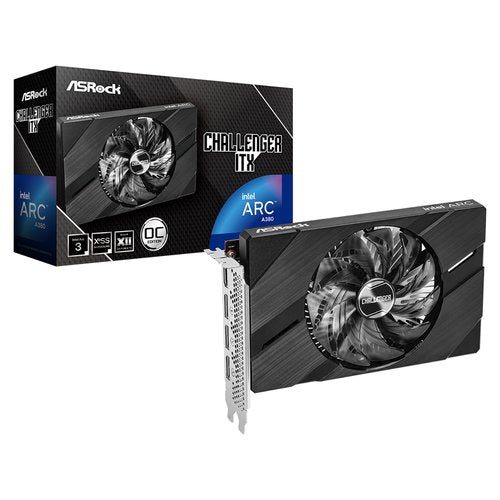 TARJETA GRÁFICA ASROCK INTEL ARC A380 6GB GDDR6 7680 X 4320 2.25GHZ 96BIT PCI EXPRESS 4.0 X8 3X DISPLAYPORT HDMI