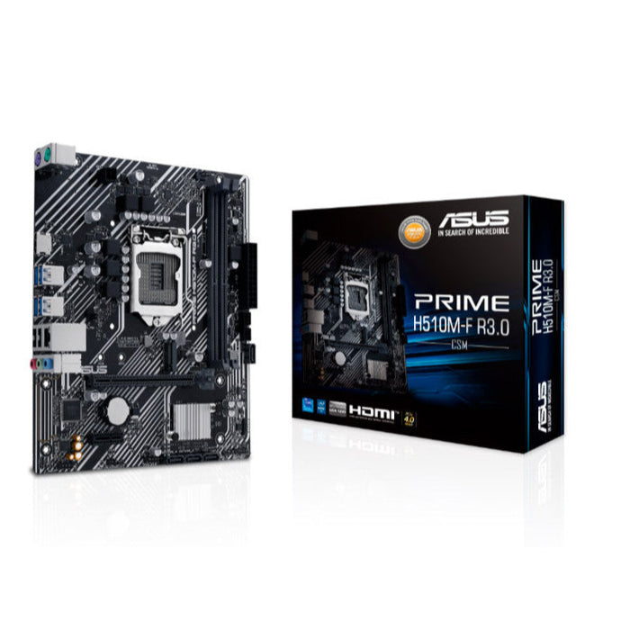 Placa Madre ASUS PRIME H510M-F R3.0 Micro-ATX | Socket LGA 1200 | Compatible Intel 10ª y 11ª Gen DDR4 M.2 HDMI