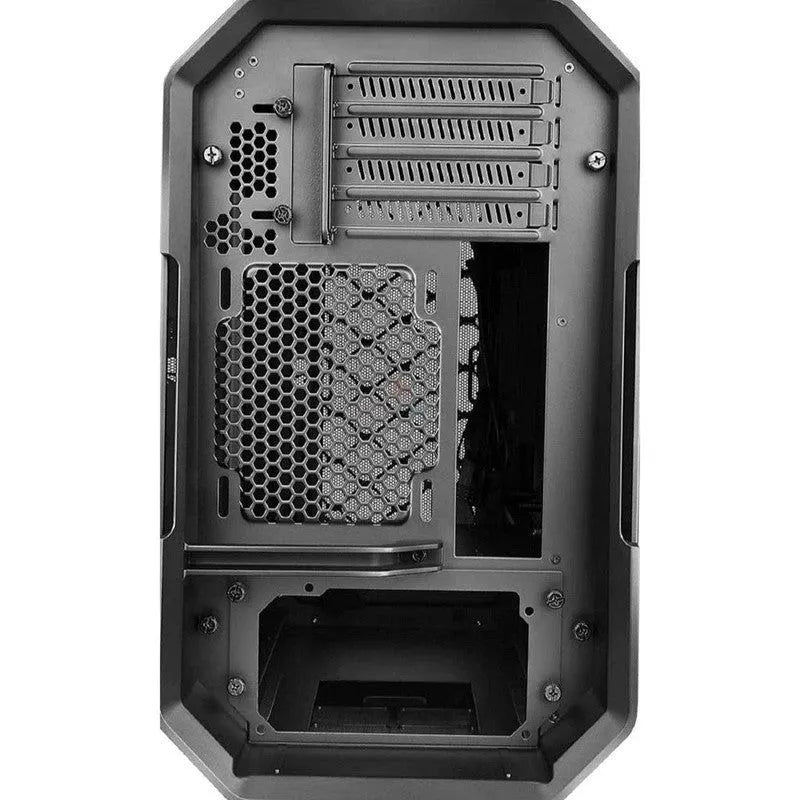 GABINETE ANTEC DARK CUBE GAMING: PANEL DE VIDRIO TEMPLADO, ILUMINACIÓN LED RGB, SALIDA DE AUDIO, 2 PUERTOS USB, COLOR NEGRO