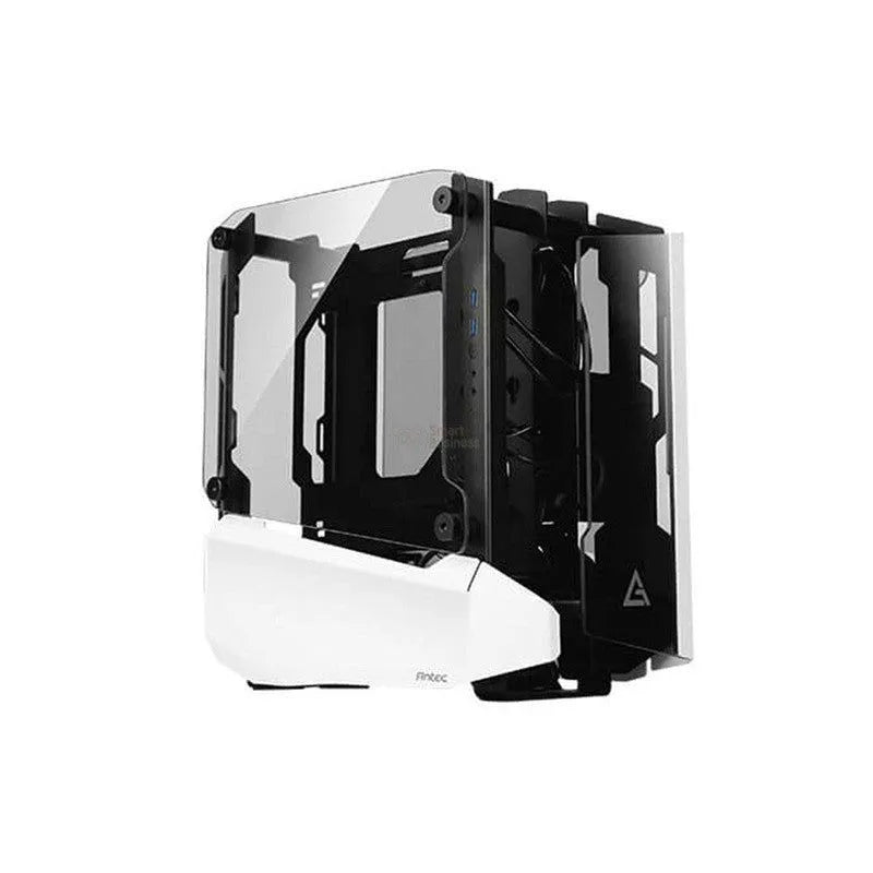 GABINETE ANTEC STRIKER GAMING: DISEÑO SIN FUENTE, PANEL LATERAL DE VIDRIO TEMPLADO, SALIDA DE AUDIO, 2 PUERTOS USB (0-761345-80032-7)