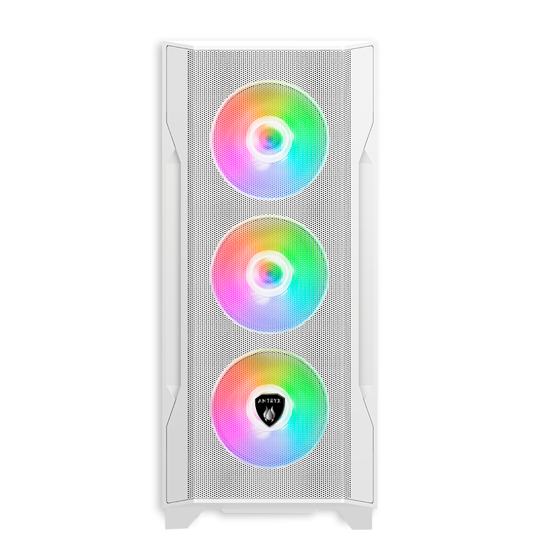 TORRE GAMER ANTRYX FX 710 WHITE CON 4 VENTILADORES ARGB Y PUERTO USB TIPO-C (MODELO AC-FX710W)