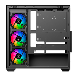 GABINETE ANTRYX FX 750 BLACK: CARCASA GAMER CON 4 VENTILADORES ARGB Y PUERTO USB TIPO-C