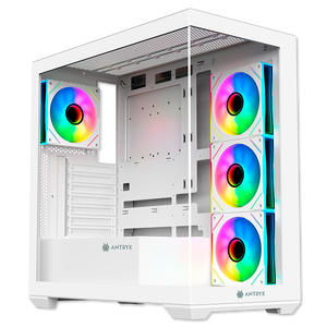 CASE GAMING ANTRYX FX 750 WHITE CON 4 VENTILADORES ARGB Y PUERTO USB TIPO-C (MODELO AC-FX750W)